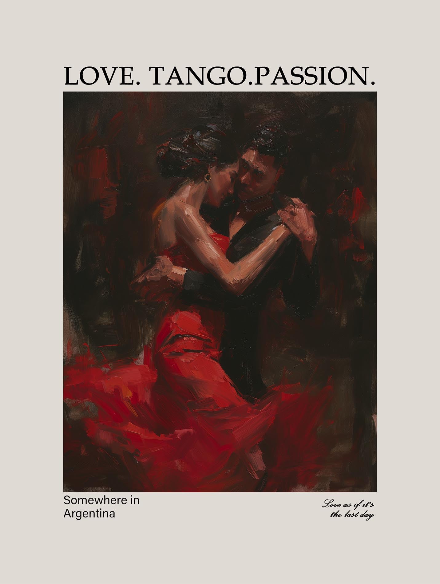 Love.Tango.Passion. Poster - ArtDarts poster