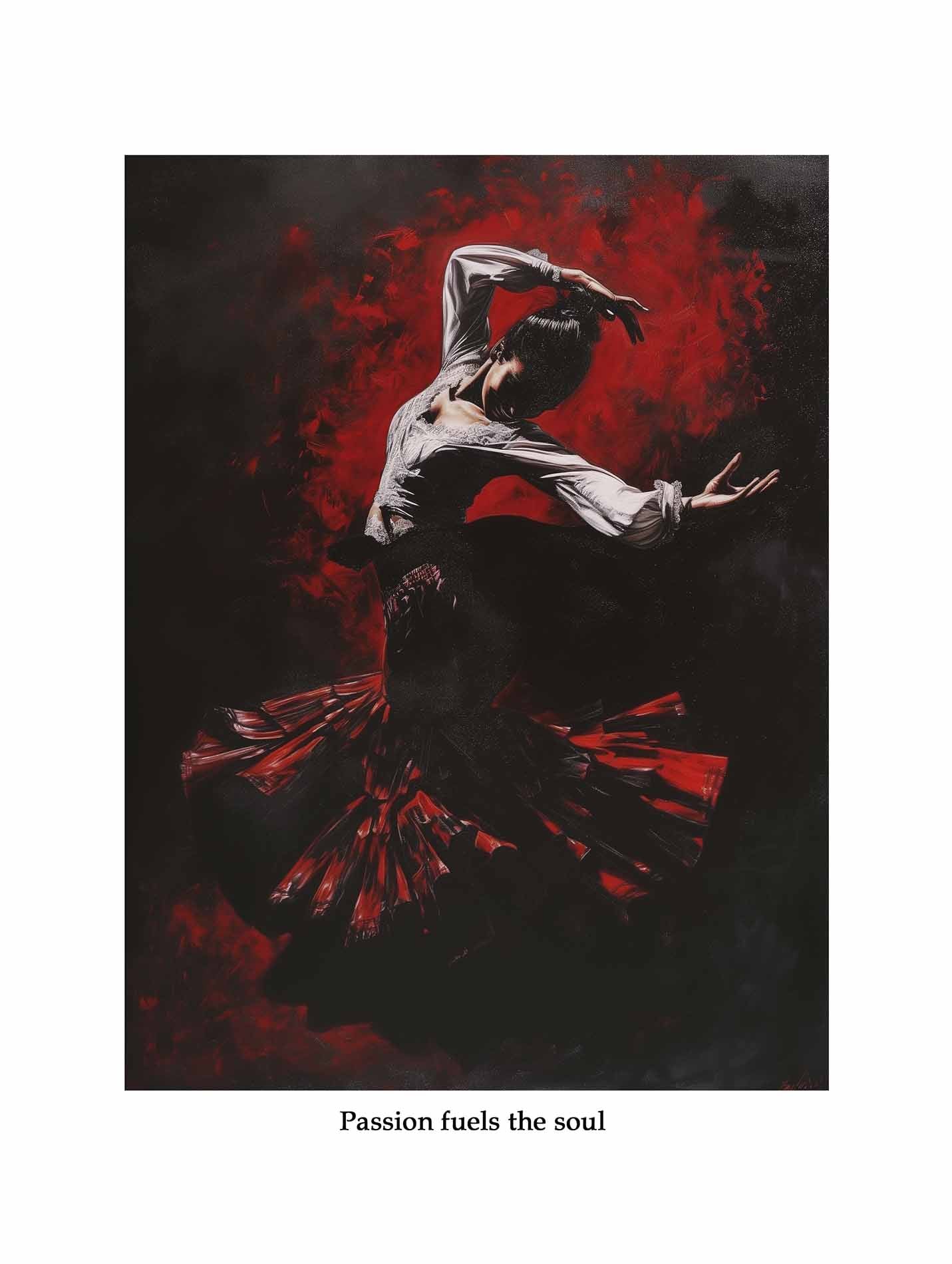 Passion in dance Poster - ArtDarts poster