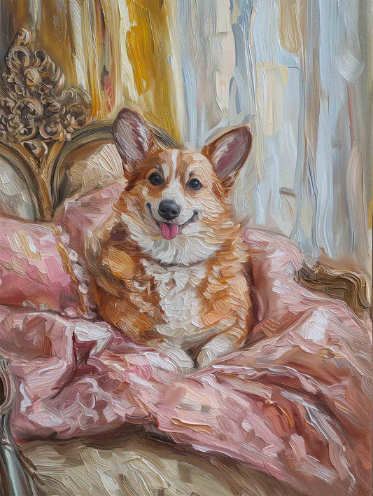 Her Majesty Corgi Poster - ArtDarts poster