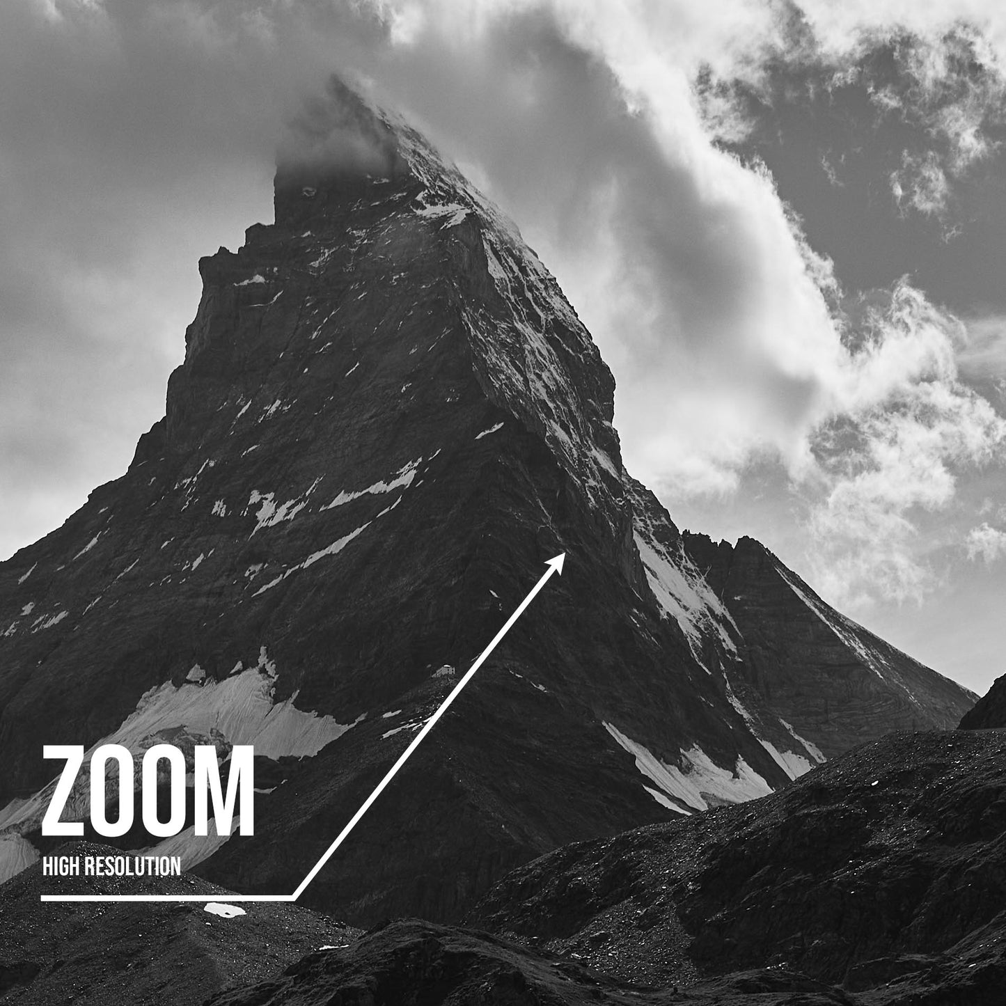 Matterhorn, Zermatt - Foto im Rahmen