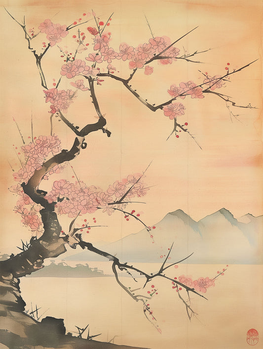 Japanese Landscape 1890 Poster - ArtDarts poster