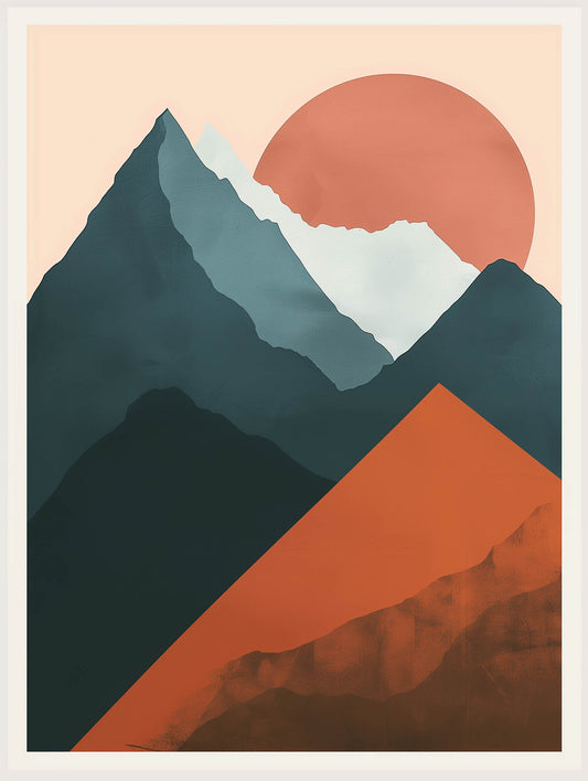 Dawn over the mountain Poster - ArtDarts poster