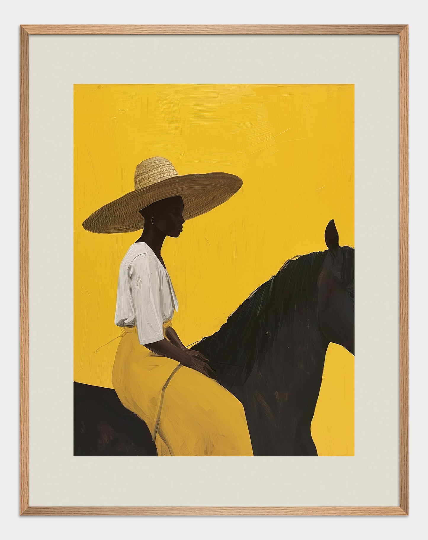 Girl rides a horse Poster - ArtDarts poster