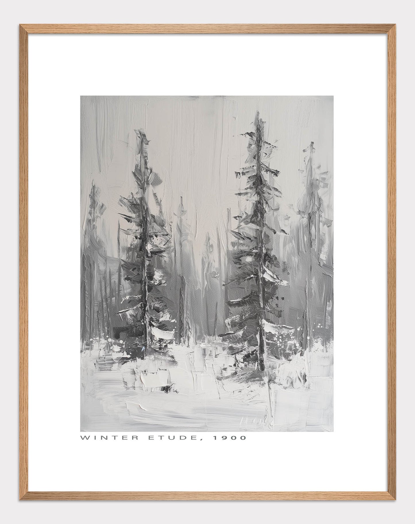 Winter Coniferous Forest Poster - ArtDarts poster