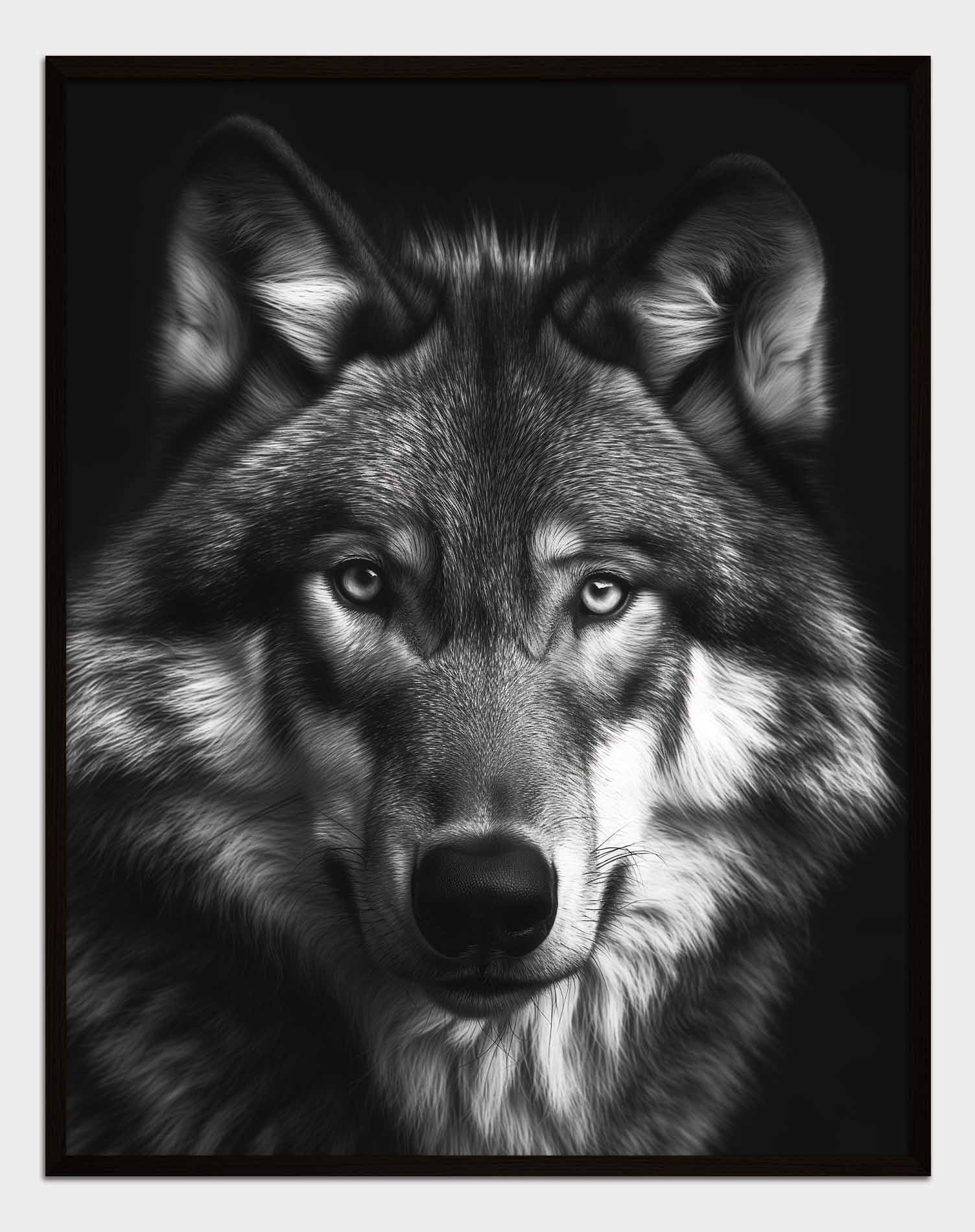 Wolf in front Poster.