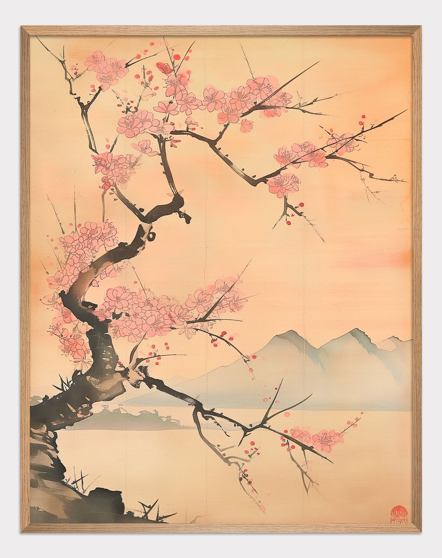 Japanese Landscape 1890 Poster - ArtDarts poster