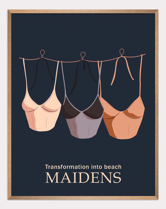 Beach Maidens Poster.