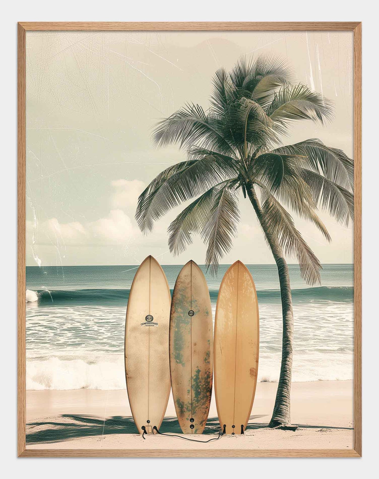 Boards on the beach Poster.