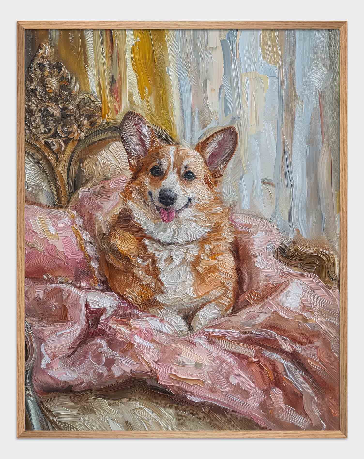 Her Majesty Corgi Poster - ArtDarts poster