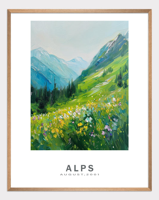 Alpine landscape 2001 Poster - ArtDarts poster