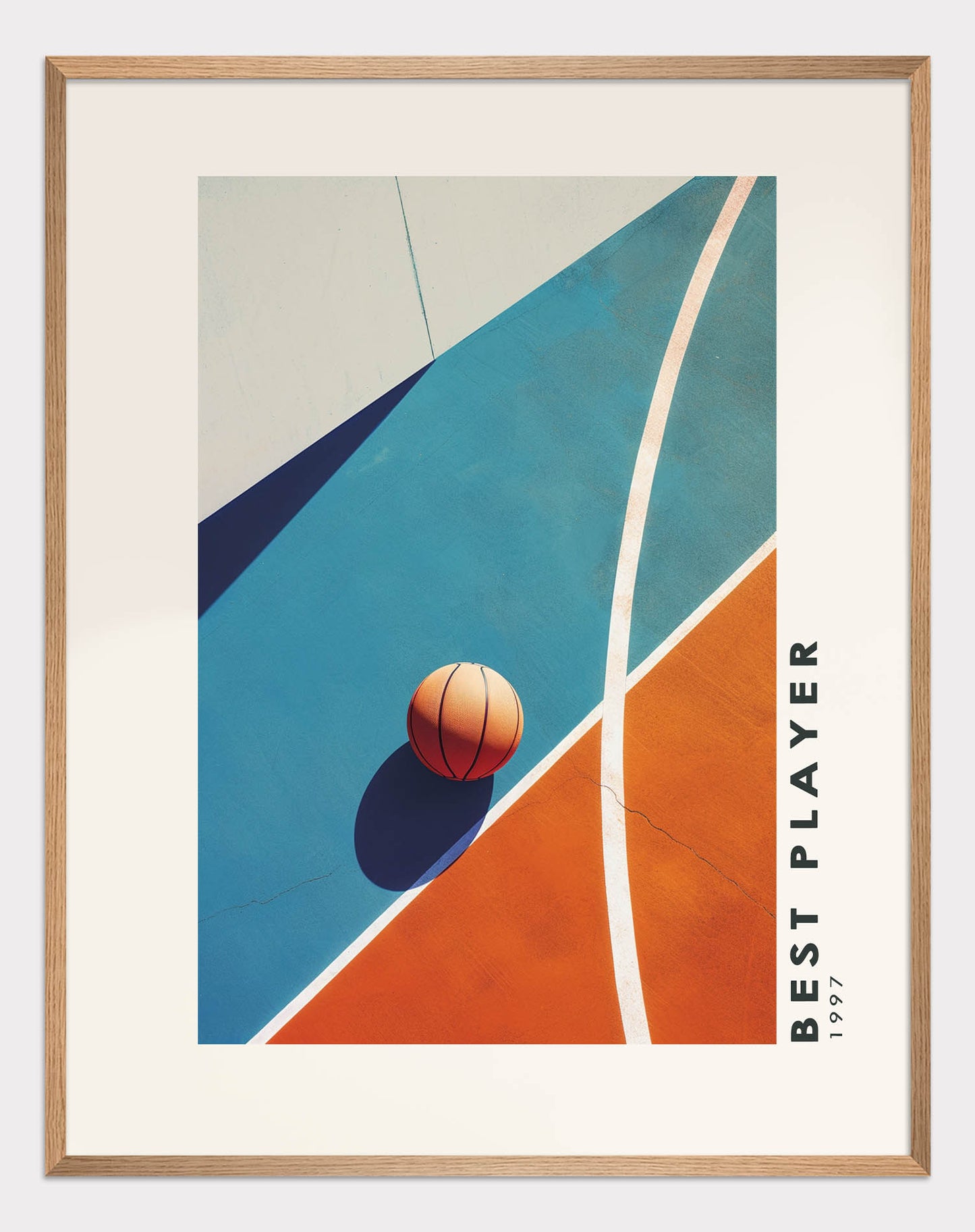 Basketball on the field Poster - ArtDarts poster