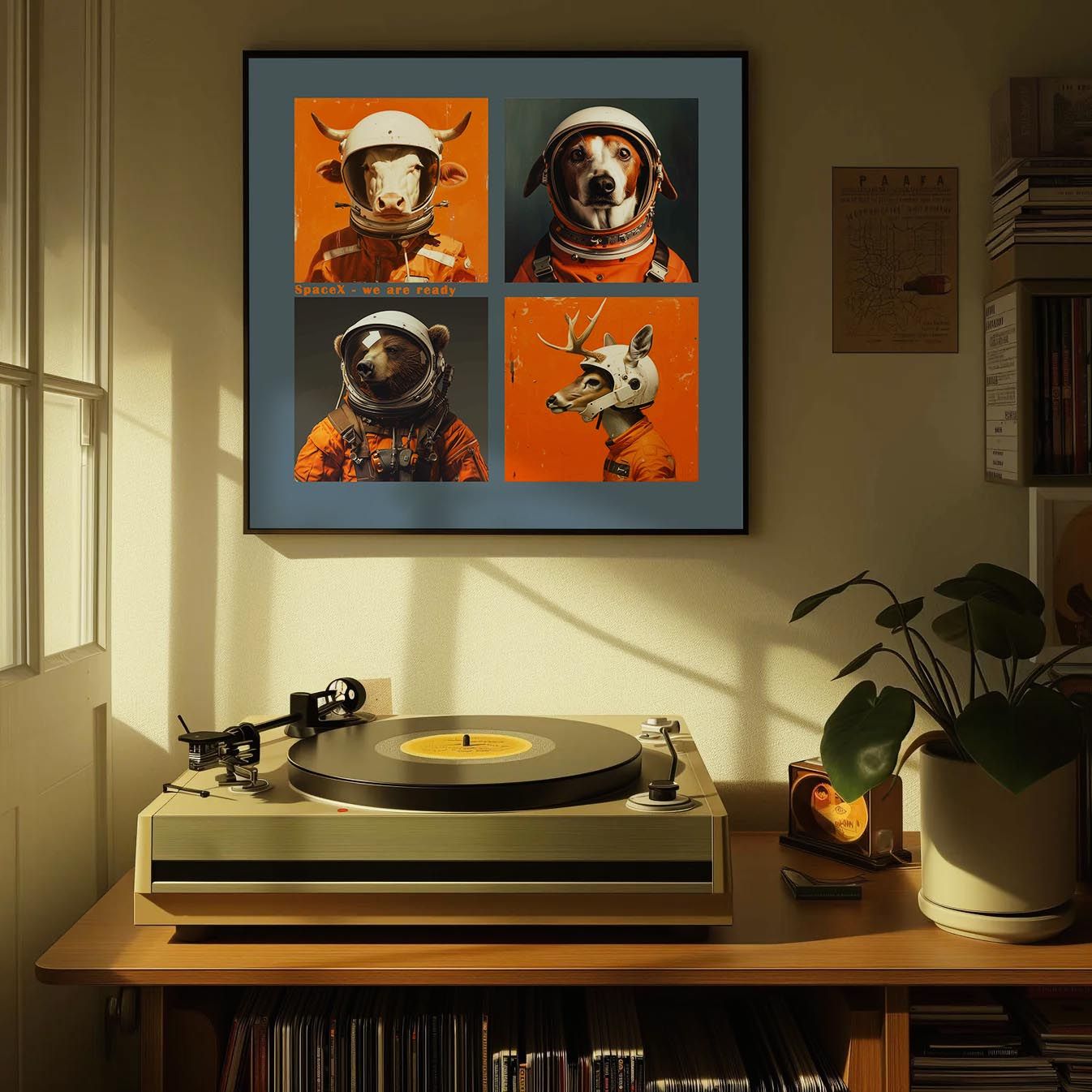 Animals astronauts Poster.